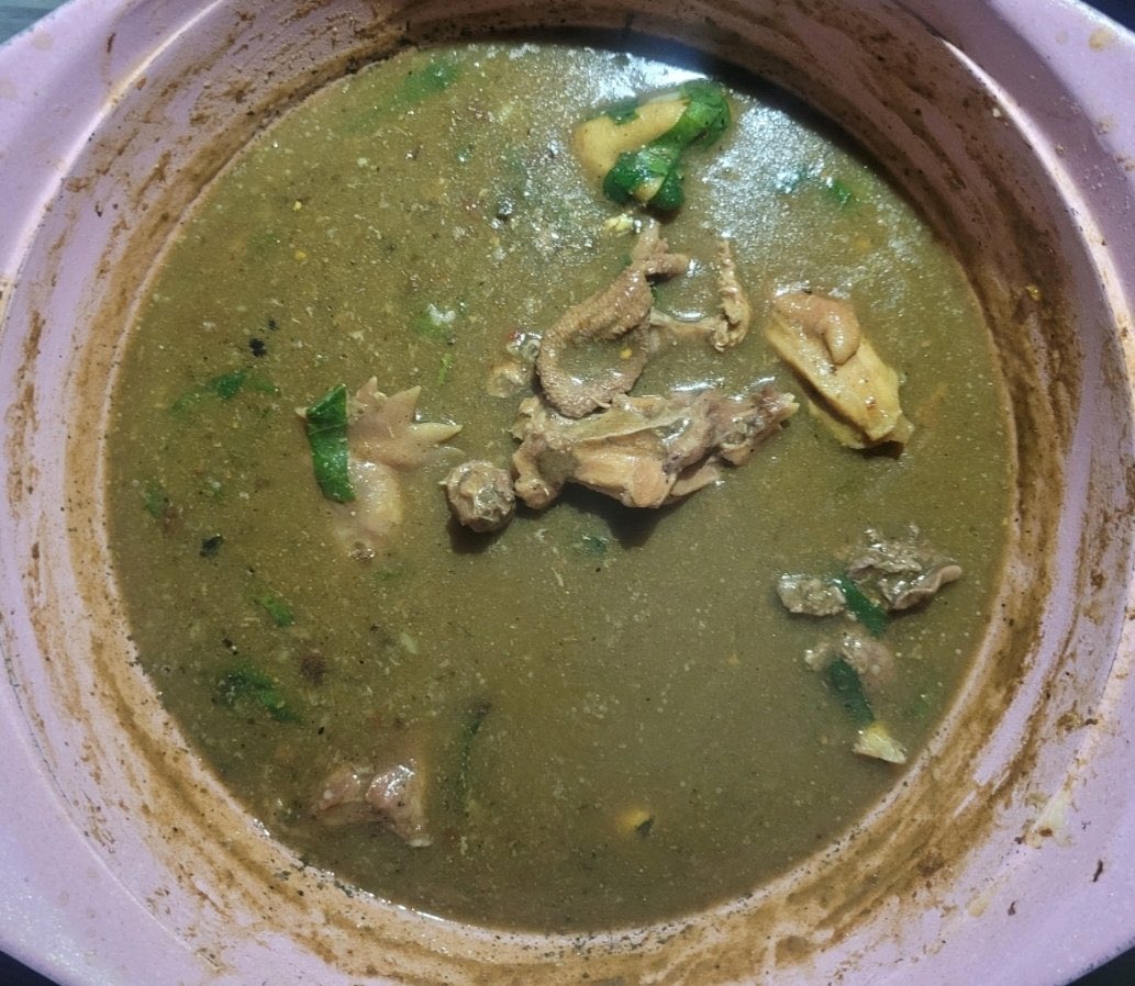 First frame is what we call NSala soup, second frame is not real 😭