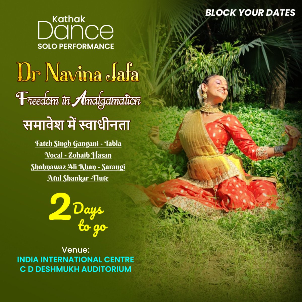 navinajafa's tweet photo. Dance of the celebration of Mental power in women. Fight against violence on women. Kathak, Indian classical dance speaks
Friday 1st September
6:45 pm
India International Centre, New Delhi 
@UNIFEM
@NariShaktiIndia @AdmirableWomen @CCRTNewDelhi @monicabanerjee1 @DRS_london @batterydance @SunilIssar @prasanto @CafeSSC @CristinaAlbert4 @fawziat @seemay @sunitarora