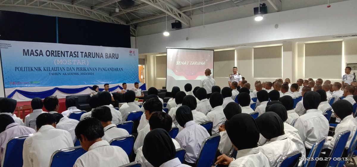 pkp_pangandaran's tweet image. Kegiatan Mostar Hari Ke 1, Pengenalan organisasi senat taruna bertempat di Aula Lt.3 Gedung Rektorat, Rabu (30/8). #mostar2023
#pkpp
#pangandaran
