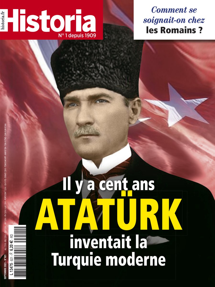🔴1923-2023. Centenaire de la République turque créée par Mustapha Kemal, dit Atatürk. Historia revient sur la trajectoire et l’action de l’homme qui a forgé la #Turquie moderne. Disponible en kiosque et  sur historia.fr !
🔽
historia.fr/parution/mensu…