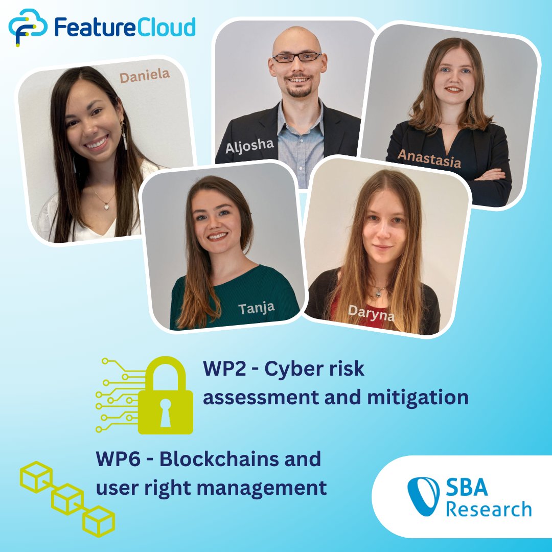 Feature_Cloud's tweet photo. Meet the #team: @SBA_Research members working on #FeatureCloud also include PhD students Anastasia Pustozerova &amp; @SarcevicTanja, junior researchers Daryna Oliynyk &amp; Daniela Martinez Duarte, and senior researcher Aljosha Judmayer. Thanks for your hard work!
https://t.co/uEkfNYEp4m https://t.co/gDUmBt4yAf