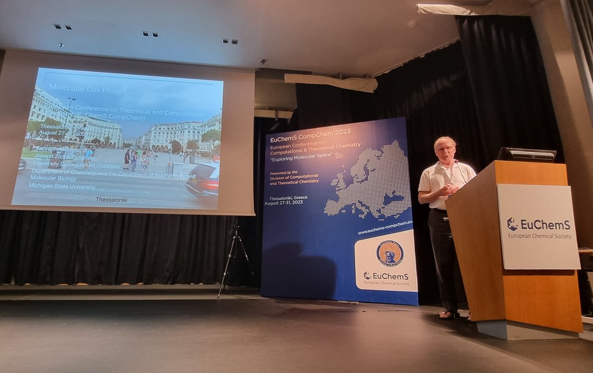 Zoe Cournia (@zoecournia) on Twitter photo At #EuChemSCompChem2023 <a href="/kmerz1/">Nullius in verba</a> delivers an exciting talk on Molecular Gas Phase Conformational Ensembles - so important indeed for #drugdesign At #EuChemSCompChem2023 <a href="/kmerz1/">Nullius in verba</a> delivers an exciting talk on Molecular Gas Phase Conformational Ensembles - so important indeed for #drugdesign