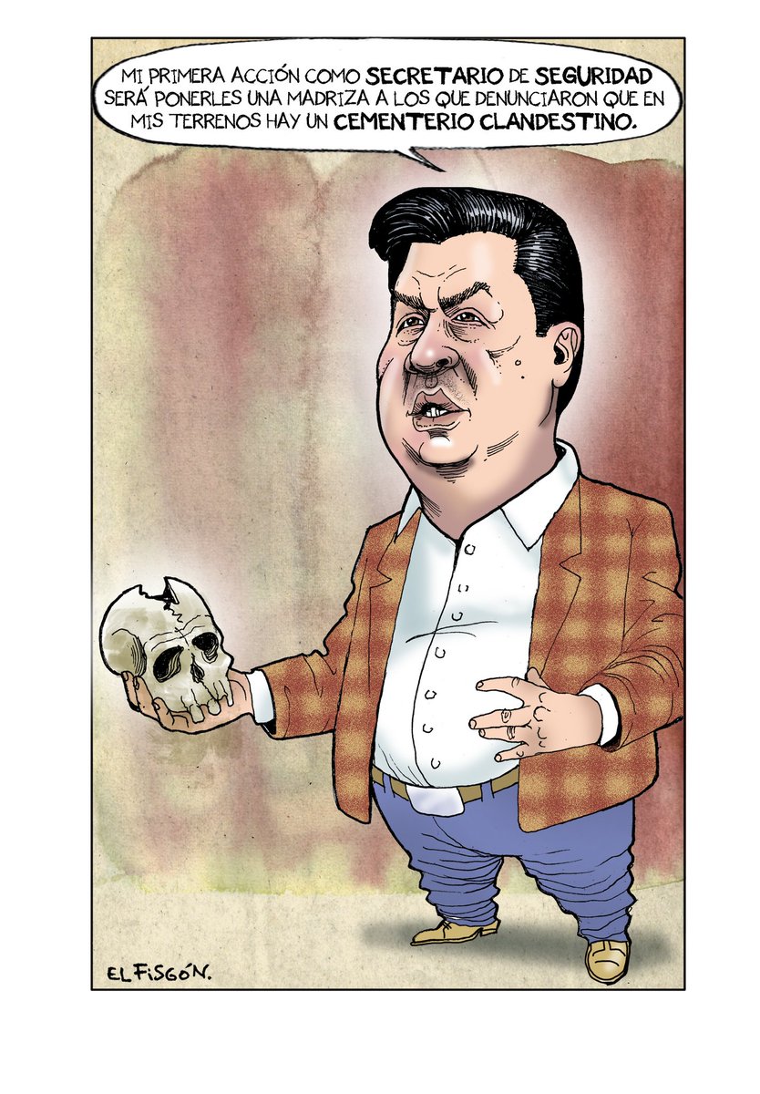 En una finca de una empresa de <a href="/fgcabezadevaca/">Fco. Cabeza de Vaca</a> (el señor que Va por México pretende poner al frente de la seguridad nacional) acaban de hallar un cementerio clandestino.
¿Por qué no es un escándalo mayúsculo?