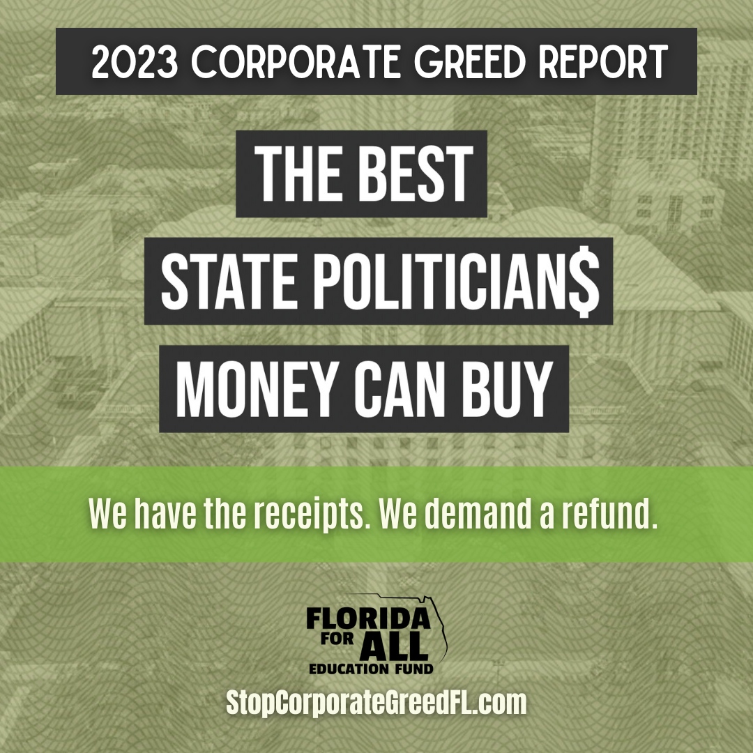 FIFAction's tweet photo. We know who the Zeros are: the Florida leaders who routinely prioritized corporate greed – wasteful tax giveaways to the wealthiest and most powerful corporations. We all deserve the freedom to thrive. Check the receipts: https://t.co/RLSpvrPC27 #StopCorporateGreedFL https://t.co/GHGHXyeTra
