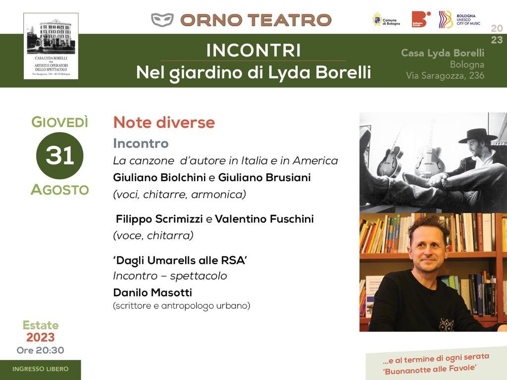 Basta perdere tempo su #twitter, il tempo è sempre perso.
Ci si vede qui, domani 31 agosto 2023 ore 20.30.
INGRESSO LIBERO, così possono venire anche i #plumoni