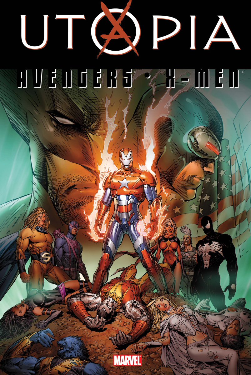 g_mavel_g's tweet photo. 『アベンジャーズ/X-MEN:ユートピア』
ミュータントにとっての安息地「ユートピア」誕生物語。
X-MENとノーマン率いる偽物ヒーロー達が展開する物語はめちゃくちゃ面白い。ノーマンの策略が見事に失敗の連続。お得意のお話で全て切り抜けてく姿はさすが。面白かった。
#GAH_COMIC https://t.co/mrPntxu2hS