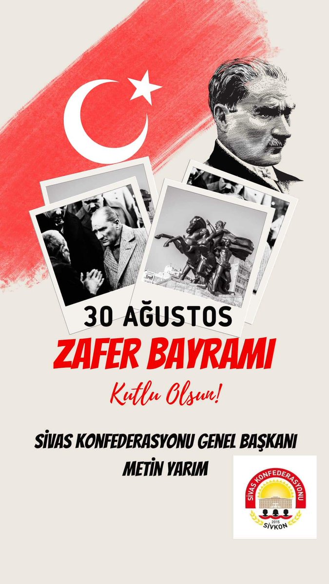 Milletimizin onurlu mücadelesinin zaferle taçlandırılarak Egemenliğimizin dünyaya duyurulduğu 30 Ağustos Zafer Bayramımızın 101. yılında, 
Gazi Mustafa Kemal Atatürk ve tüm şehitlerimizi sonsuz minnet duygusu ile bir kez daha anıyoruz. #30AgustosZaferBayrami
