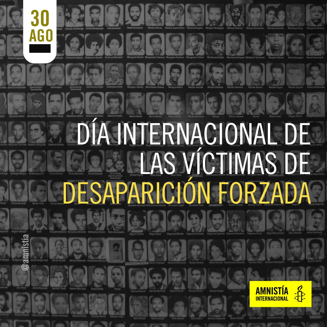 En al menos 85 naciones del mundo, conflictos o épocas de opresión, ha causado la desaparición de cientos de miles de individuos

Hoy recordamos a las víctimas de desaparición forzada y exigimos justicia, verdad y reparación

No más impunidad, no más dolor.
