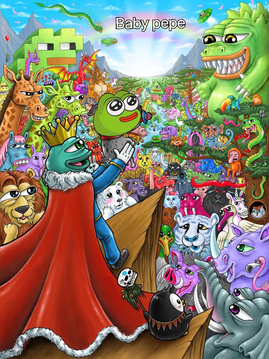 defigemhunter11's tweet photo. Ser @gemsandjpegs ,

We welcome you &amp; the entire $UNIBOT family to the #BABYPEPE family with open arms.

Our Community is Goated,

Our Memes is some of the best in the space.

&amp; 

We shooting straight to 100 Mil. https://t.co/aIQ9dpILIC