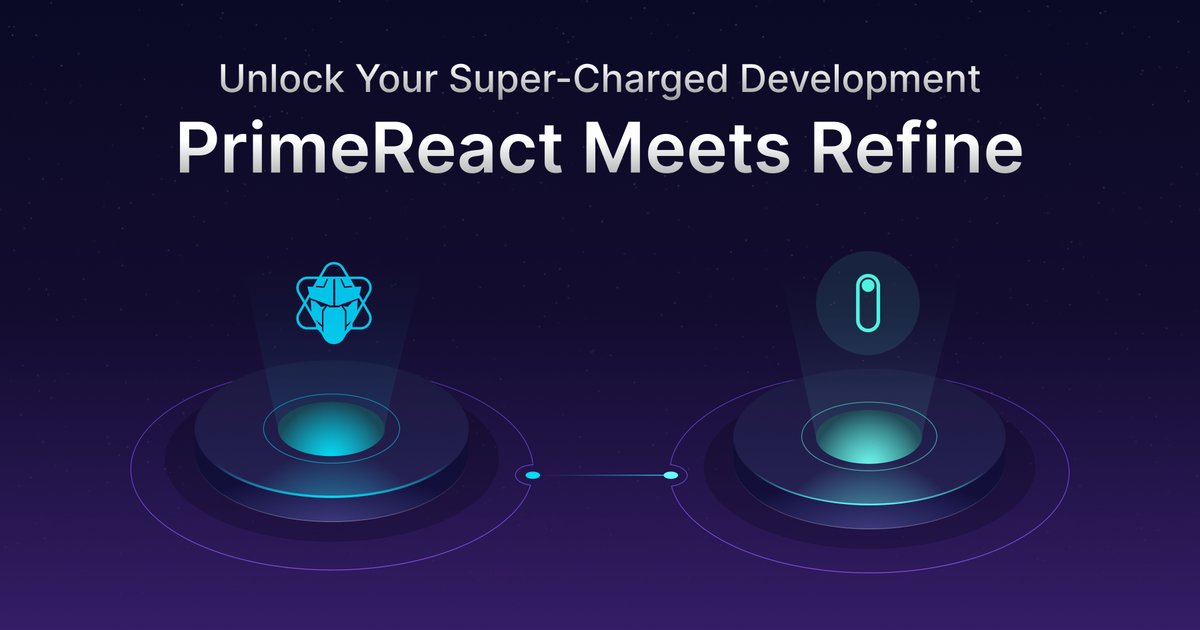 PrimeReact tweet media