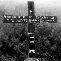 #Bealnablath A memorial cross to Michael Collins placed at the scene of his death shortly after he was killed in 1922.