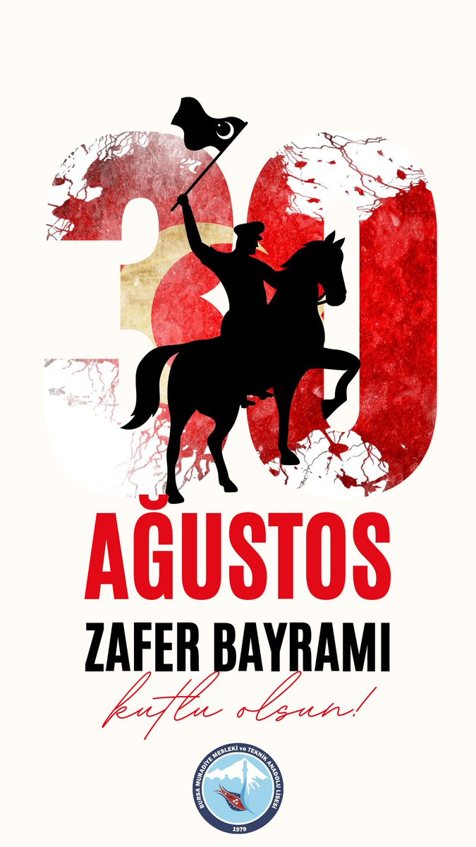 30 Ağustos Zafer Bayramımızı kutluyor , başta Gazi Mustafa Kemal Atatürk olmak üzere ülkemizin ve milletimizin bölünmez bütünlüğü için canlarını seve seve feda eden tüm şehitlerimizi ve kahraman gazilerimizi rahmet ve şükranla anıyoruz.
#30AgustosZaferBayrami