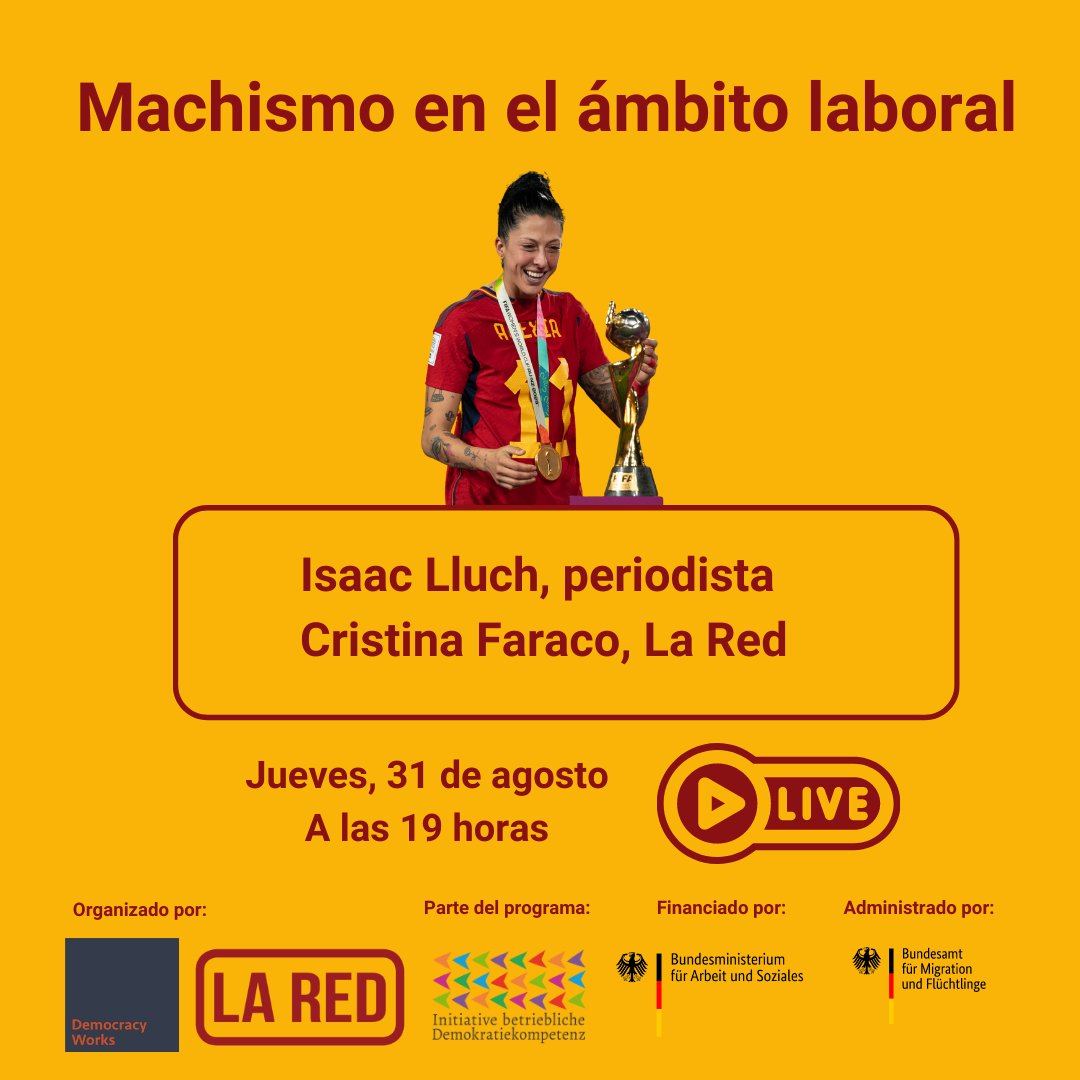 Las imágenes han dado la vuelta al mundo. El rechazo ha sido (casi) unánime. Tomando lo que está sucediendo con la selección femenina de fútbol de España vamos a hablar de machismo en el ámbito laboral, un tema que abordamos con nuestro proyecto DeWorks.
📲instagram.com/laredberlin