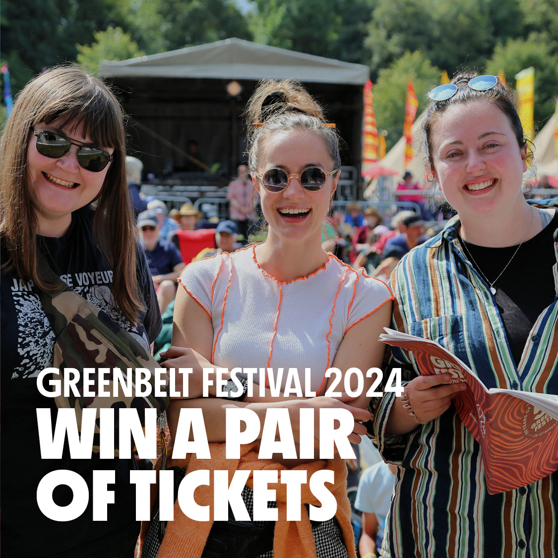 greenbelt's tweet photo. How was Greenbelt for you? Maybe you’ve found a new cause to fight for or a brand new artist to fall in love with. We’d love to know. Take our survey to let us know how the 50th felt and you could win yourself a pair of tickets for 2024. https://t.co/hYXiJPzWUn https://t.co/yu15oGyNxQ