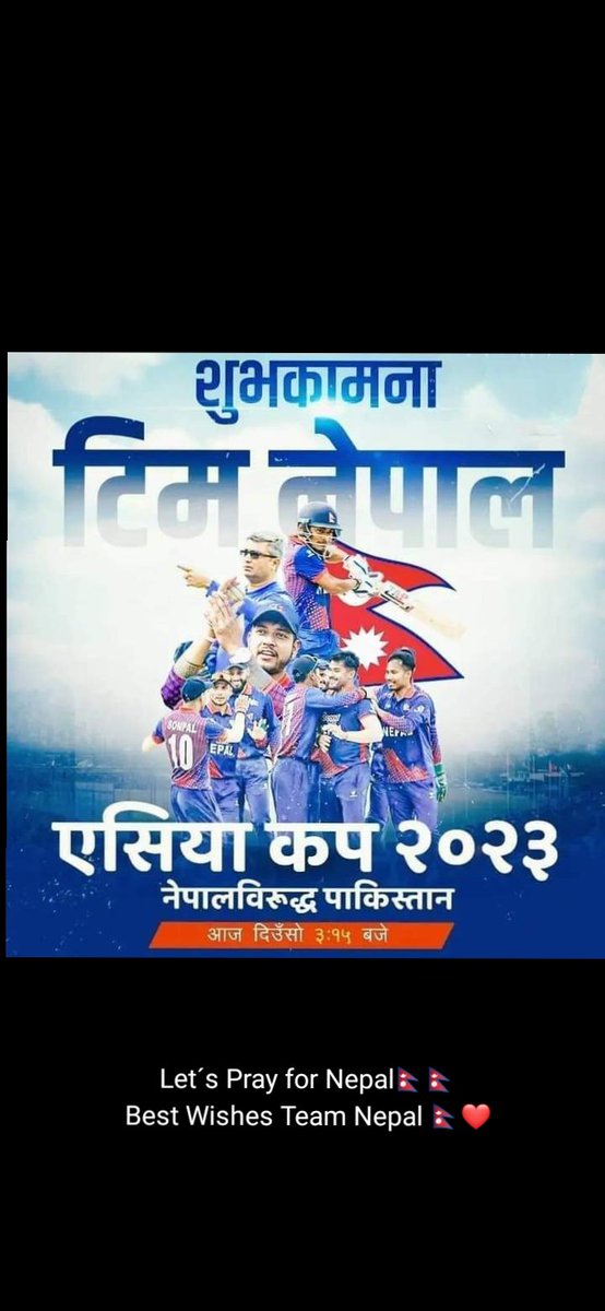 Best of luck nepal team