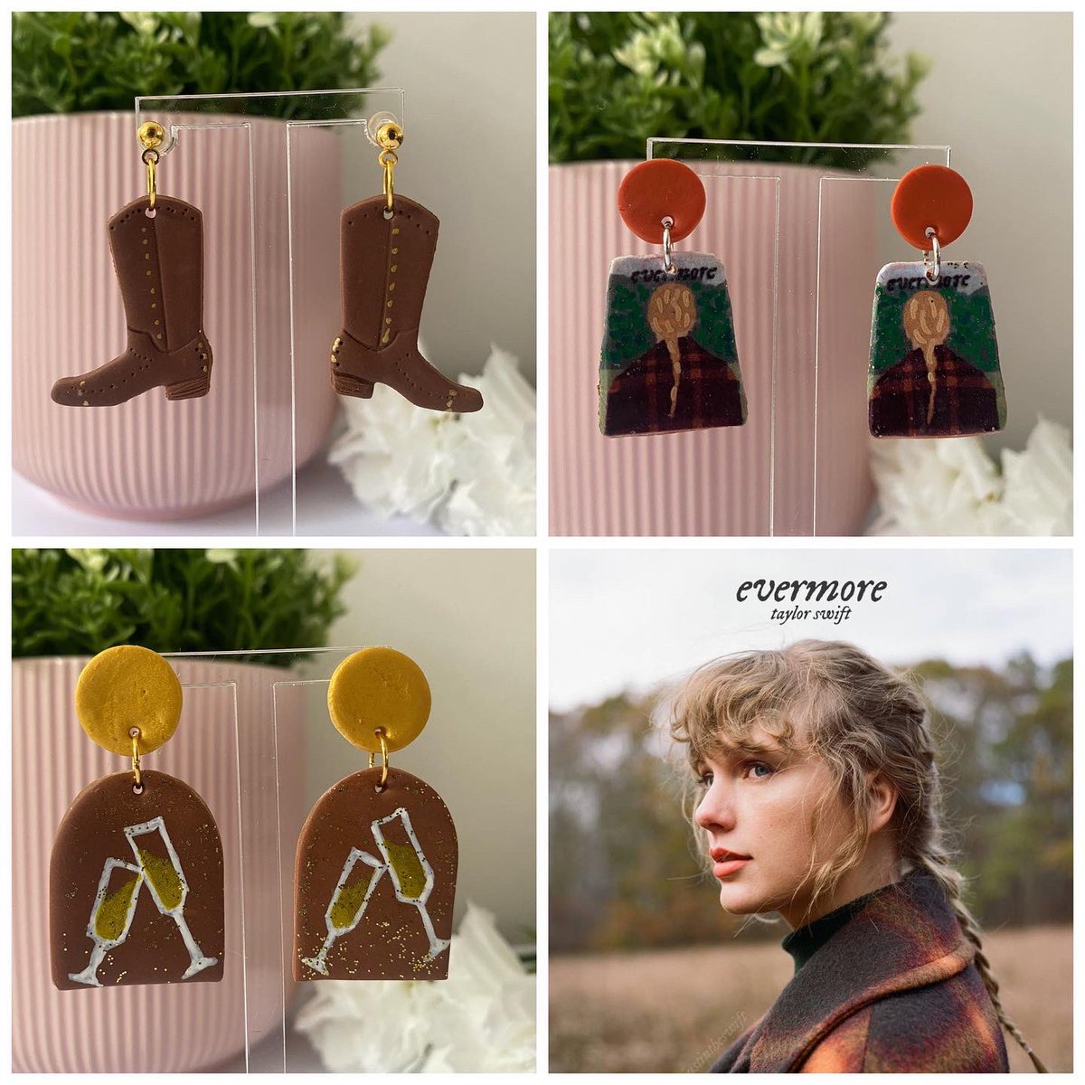 🍁🍂 EVERMORE 🍂🍁

#taylorswift #taylornation #taylorswift13 #erastour #taylorswifterastour #taylorswiftdebut #evermore  #swifties #swiftie #champagneproblems
#taylorswiftconcert #taylorswiftmerch #taylorswiftinspired 
#smallbusiness #handmadeearrings #clayearrings