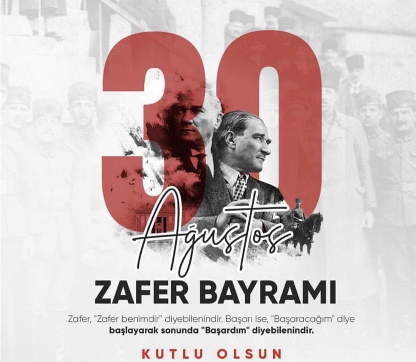 NeneHatip's tweet photo. 30 Ağustos Zafer Bayramı Kutlu Olsun https://t.co/knFPgKGr9N