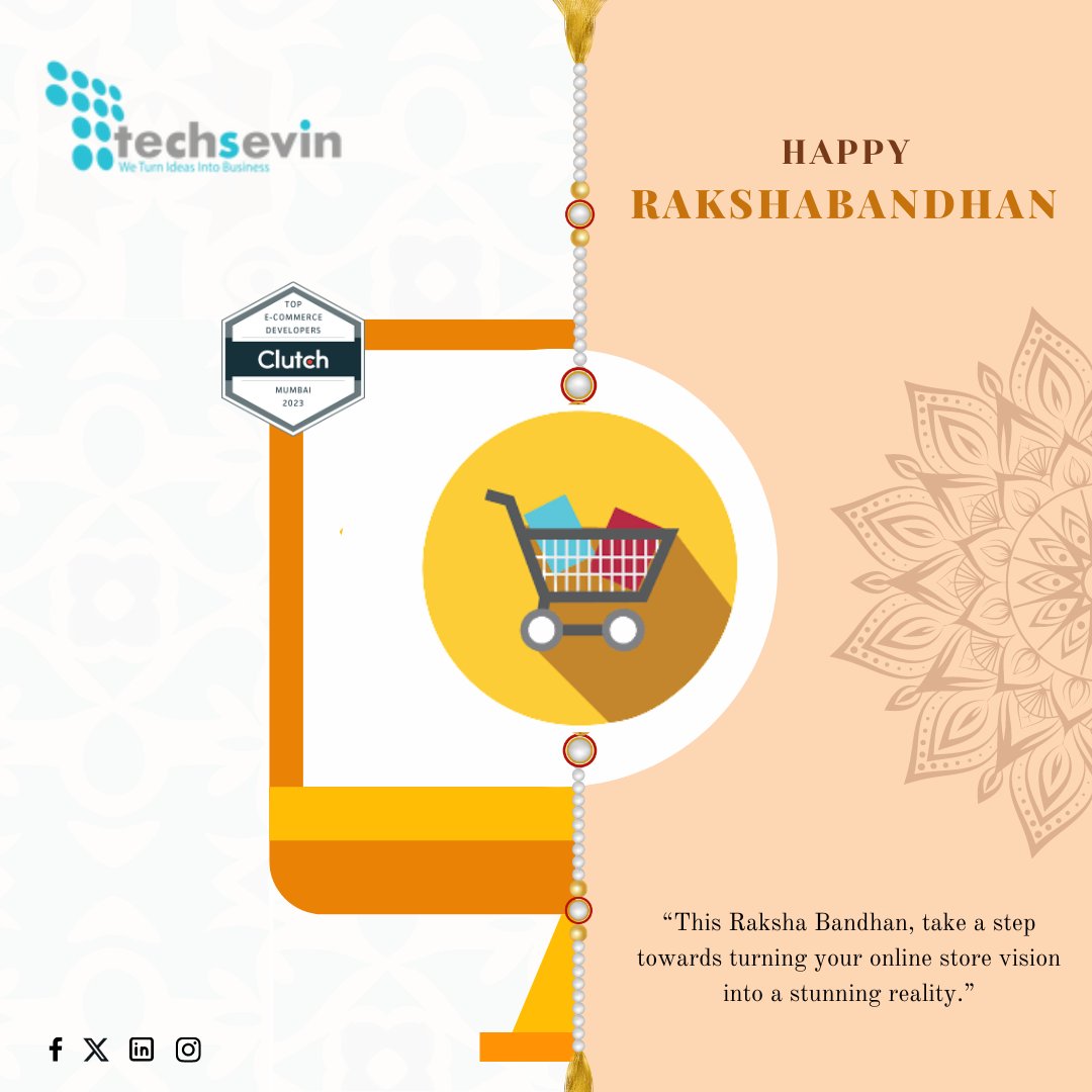 Just as Rakhi strengthens the bond of siblings, TechSevin strengthens your online presence. 📷 This festive season, invest in an e-commerce website that speaks volumes about your brand. Explore TechSevin's services and redefine your digital identity.
#Techsevinrakhiconnections