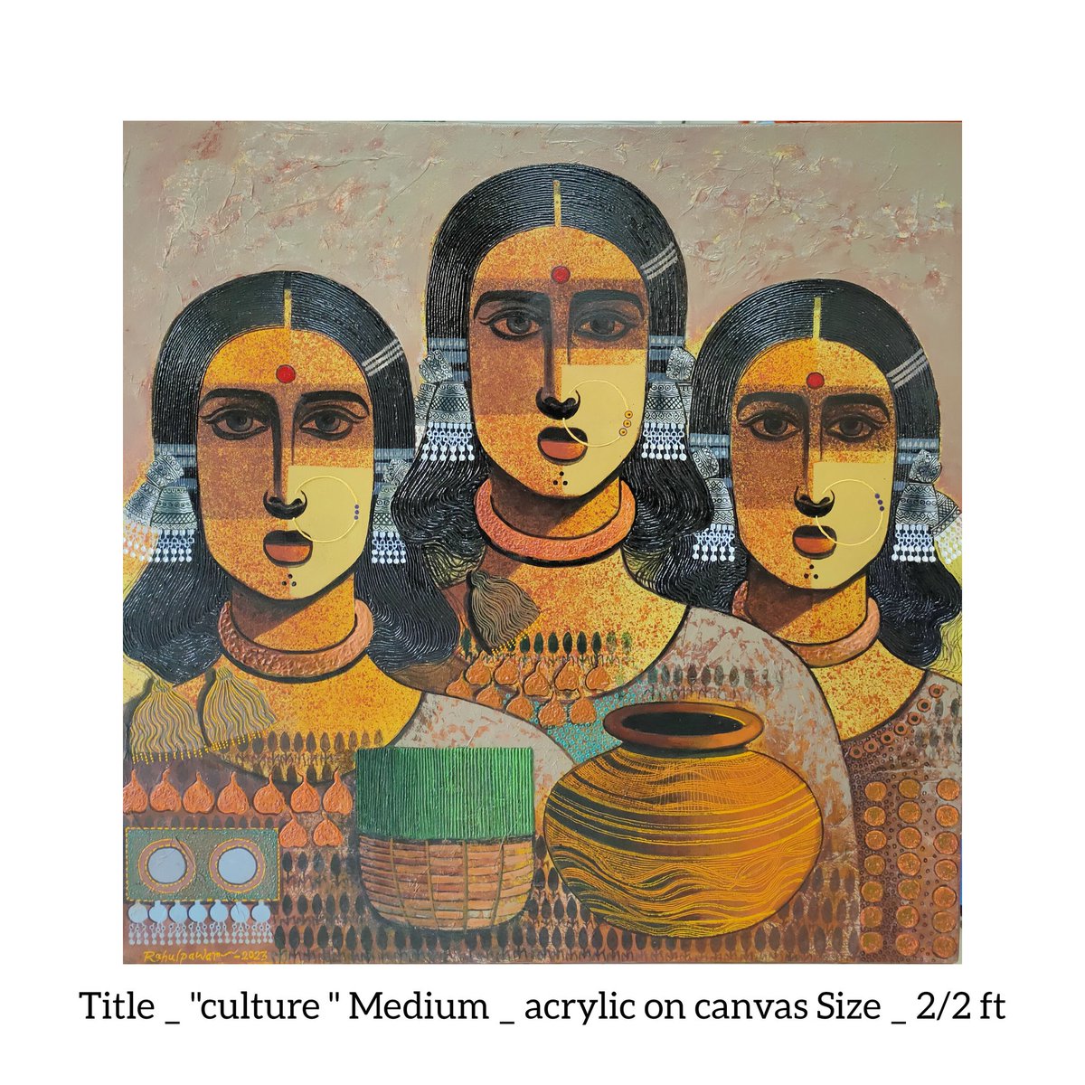 RahulPa79704100's tweet photo. New painting.... 2/2 ft
Acrylic on canvas
#art #painting #culture #indianculture #beauty #woman
#figurative #tranding #artzolo #youDotart #crafttatva https://t.co/8ipvA5ei6x