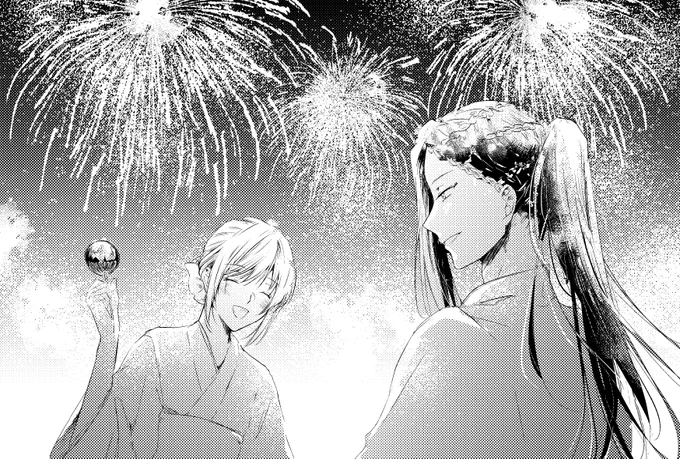 #twstプラス
ジャミ監 🐍🌸

夏祭りデート🎆👘 