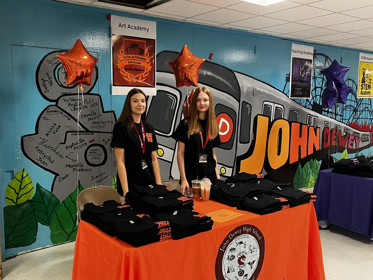 JohnDeweyBK's tweet photo. Our JDHS Student Ambassadors are preparing to welcome our new incoming students for summer bridge! 📚🐉👋 #DewinItRight https://t.co/BRgcvr3Zdf