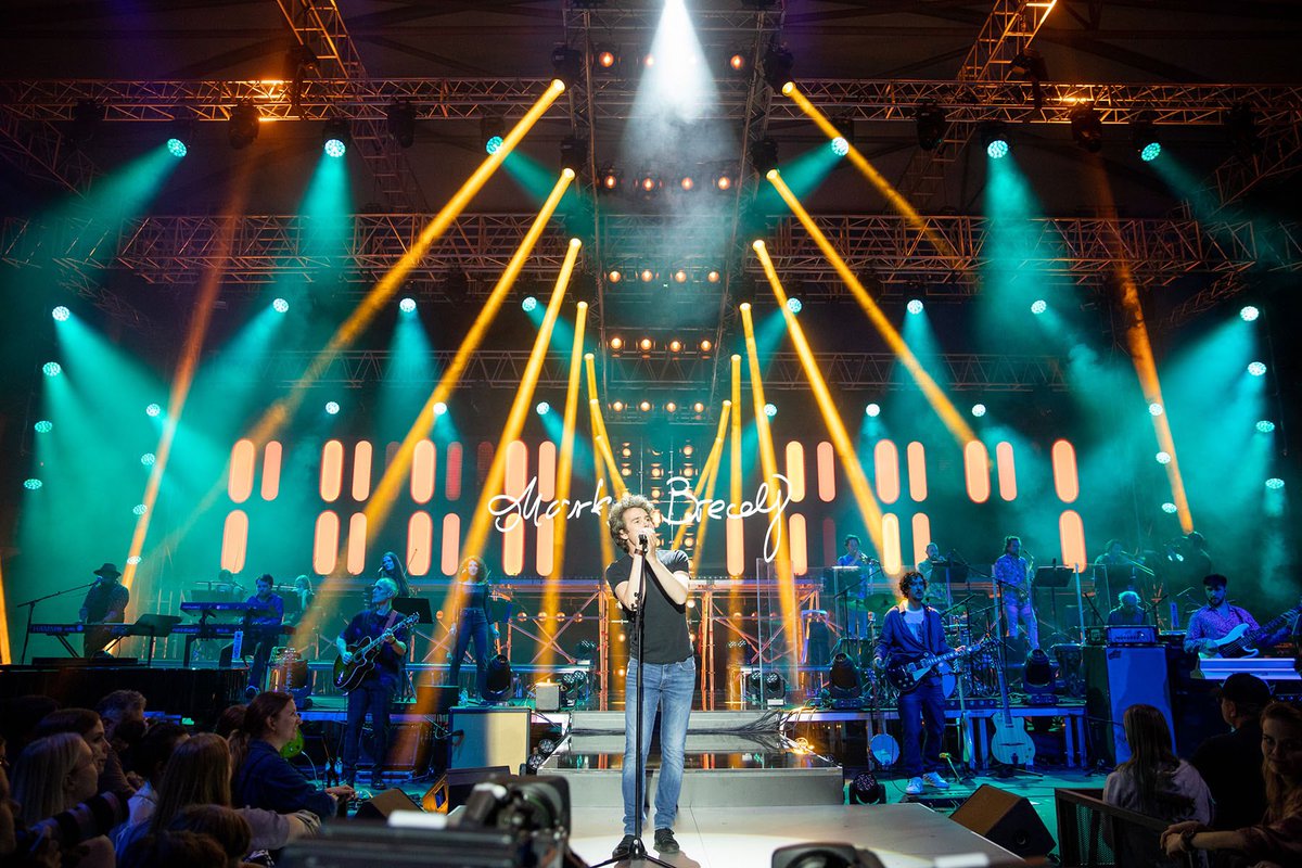 Robelighting's tweet photo. A largely @Robelighting rig was specified by lighting designer Crt Birsa from Blackout Lighting Design for Dubioza Kolektiv’s closing set of the 2023 Velenje Summer Splash in Velenje, Slovenia, including #Pointe, #Spiider &amp; #LEDWash800, supplied by rental company Bumerang. https://t.co/kwRNjk3wCl