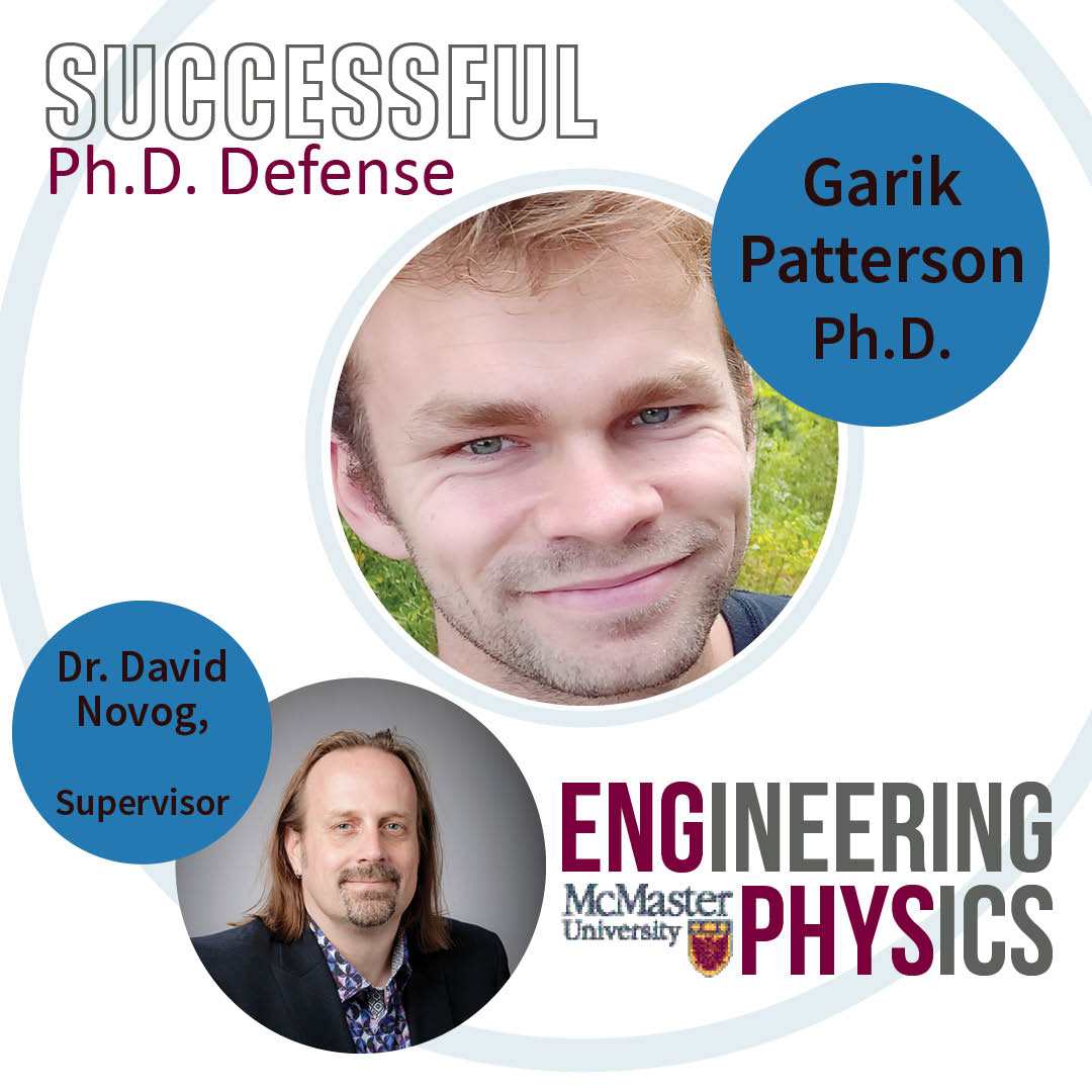 macengphys's tweet photo. Congratulations to Garik Patterson for the successful defense of the PhD thesis titled "Portable Fast Neutron Computed Tomography System for Void Fraction Measurements".

#maceng #engphys #macengphys https://t.co/JTnFBCCMTB