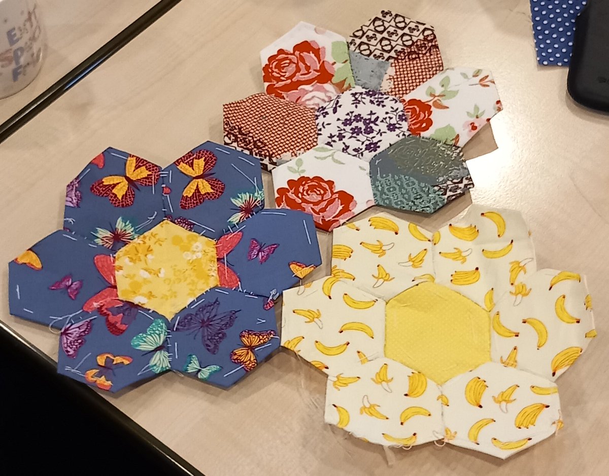 Our Simple Stitches group are enjoying paper piecing, fancy giving it a try? Come along next Wednesday between 12pm and 2pm! #inspiringcommunities #raploch #crafting
