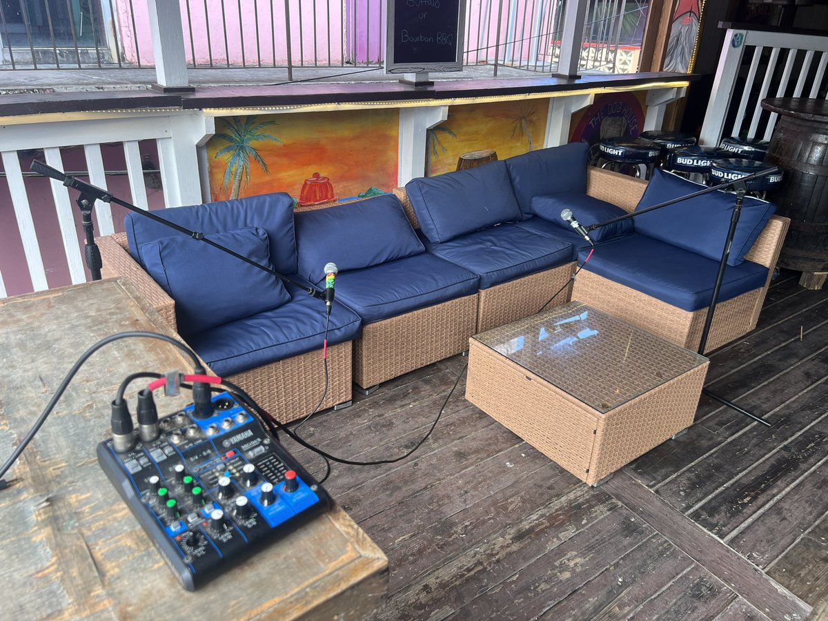 UpstairsBarUSVI's tweet photo. The stage is set https://t.co/hRAUyNbj1o