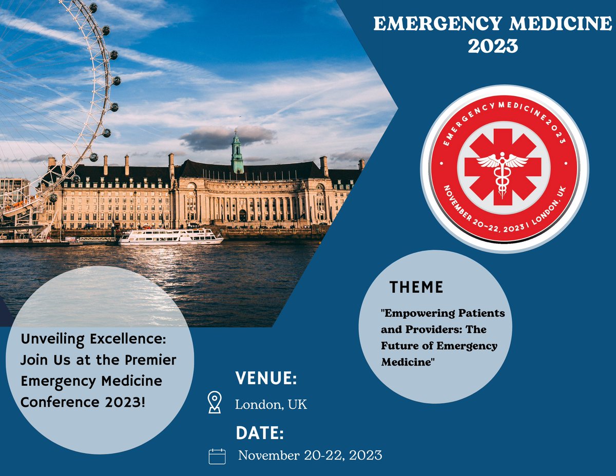 emergencymedcon's tweet photo. 🚑 Get ready for the #Emergencymedicine2023!

🩺💡 Unveil life-saving skills, pioneering research, &amp; forge connections at the intersection of care. 

Let's decode the critical care puzzle together! 🧩
🔗https://t.co/07duQ1g3oD
#medicalconference2023 #criticalcare https://t.co/X49aKyOjM1