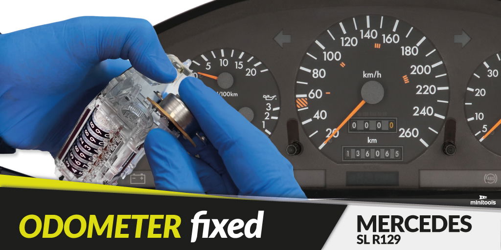 Mercedes SL R129 instrument cluster repair – odometer and trip meter not  working 