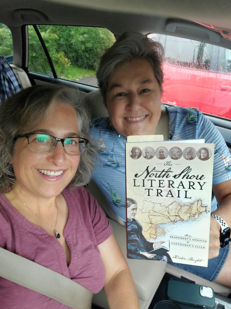 We're in the Biblio Adventure-mobile (aka our trusty @subaru_usa heading to #Salem #Massachusetts.

The weather is foggy with a light rain. It's the perfect atmosphere to the spend the day exploring Hawthorne's home town. 

#bookcougarsontheprowl #literarytourism #scarletsummer