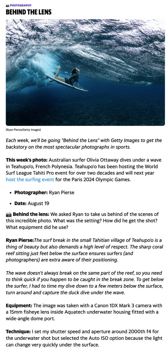 VERY EXCITED ABOUT THIS!

Each week in Yahoo Sports AM, we'll be going "Behind the Lens" with a <a href="/GettyImages/">Getty Images</a> photographer to get the backstory on the best photos in sports.

This week's photo by <a href="/RyanPierse/">Ryan Pierse</a> is just stunning...