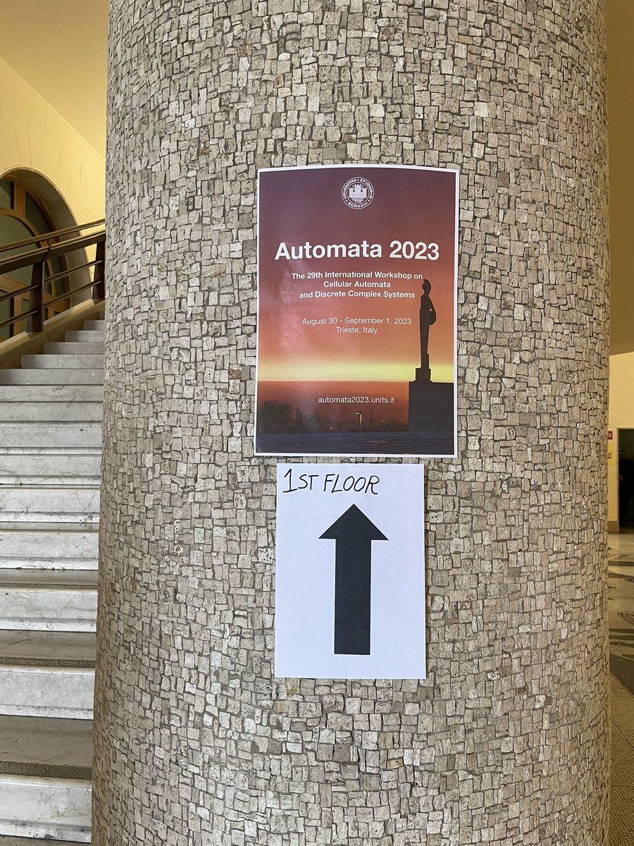 #Automata2023 is about to start here at <a href="/UniTrieste/">Università di Trieste</a> 💫
Proud to be a member of the organizing committee for this event 🌼