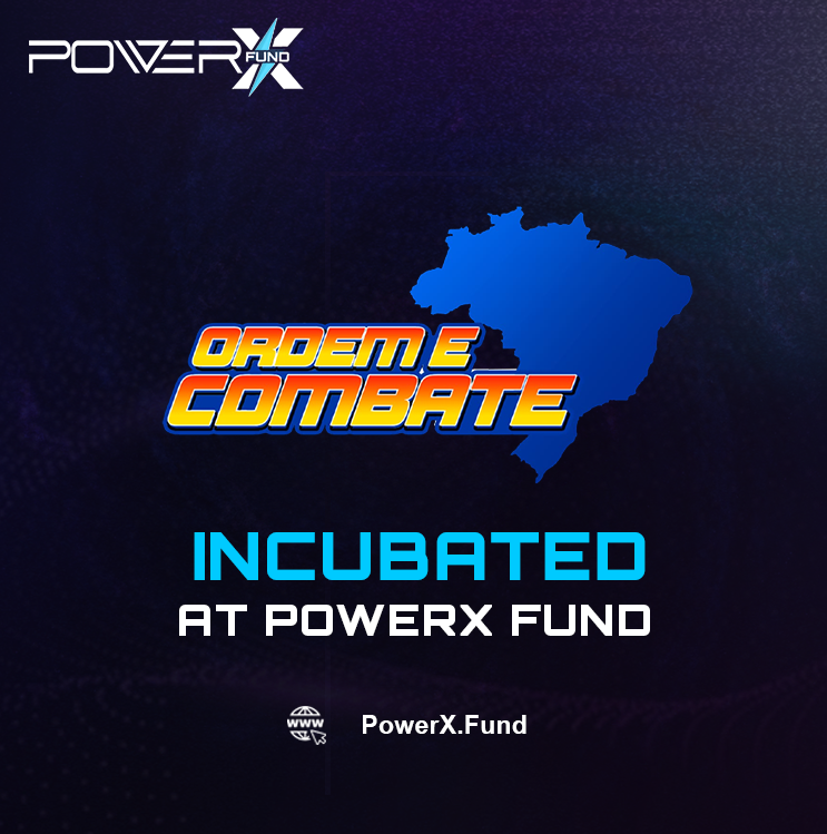 🛡️⚔️Order &amp; Combat get incubated at PowerX Fund! 

🚀 From Brazil to the world this game developed by <a href="/StudioGAM3/">GAM3 Studio</a> team, breaks boundaries and embraces diversity. 
Get ready for a gaming experience like no other! 🇧🇷🌎 

x.com/Gg2almeida/sta…

#OrdemEPorrada #OrdemECombate #Web3