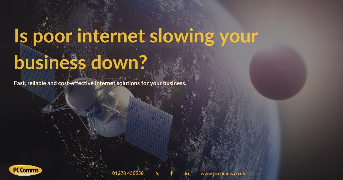 PC Comms know how important a fast and reliable internet connection is to your business. Learn more today at pccomms.net/services/conne…