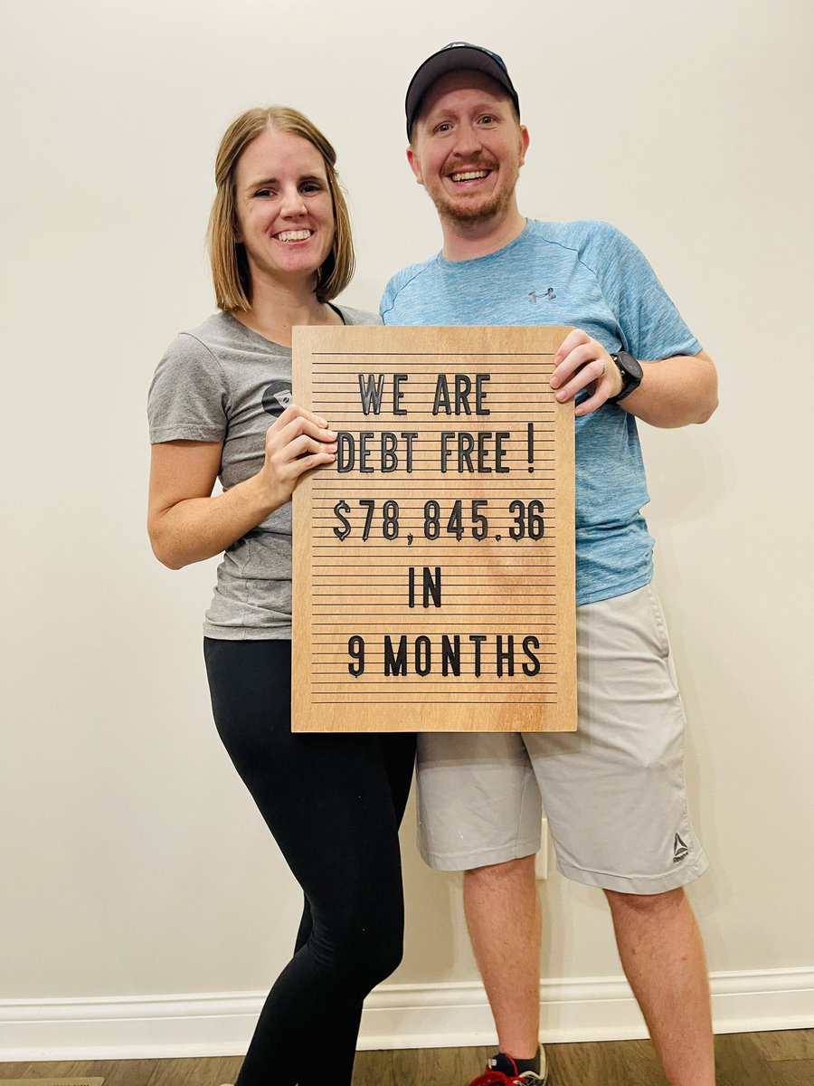 delanna_jw's tweet photo. Consider this our #debtfreescream! @DaveRamsey @RachelCruze #financialpeaceuniversitygrads #debtfreejourney https://t.co/rYO5jR5n6x