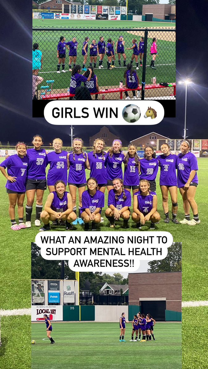 Your girls soccer team showed their support for mental health awareness and won 7-1🐴#gobronchos