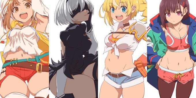 #今月描いた絵を晒そう 今期アニメ。月末にイベントがあるとあふれる 