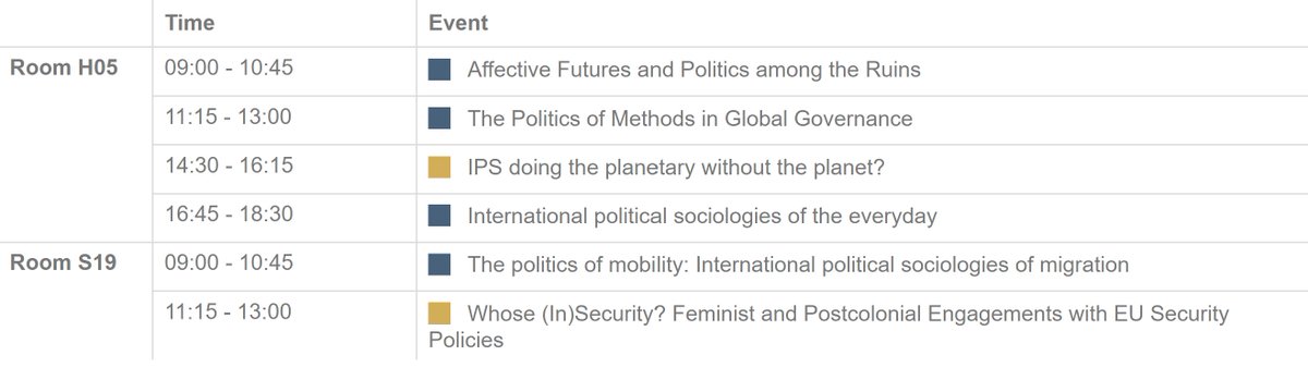 The Doing IPS Standing Section has 16 panels and roundtables at the #EISAPEC23. Here is our Thursday line-up. Join us! @europeanisa @JefHuysmans