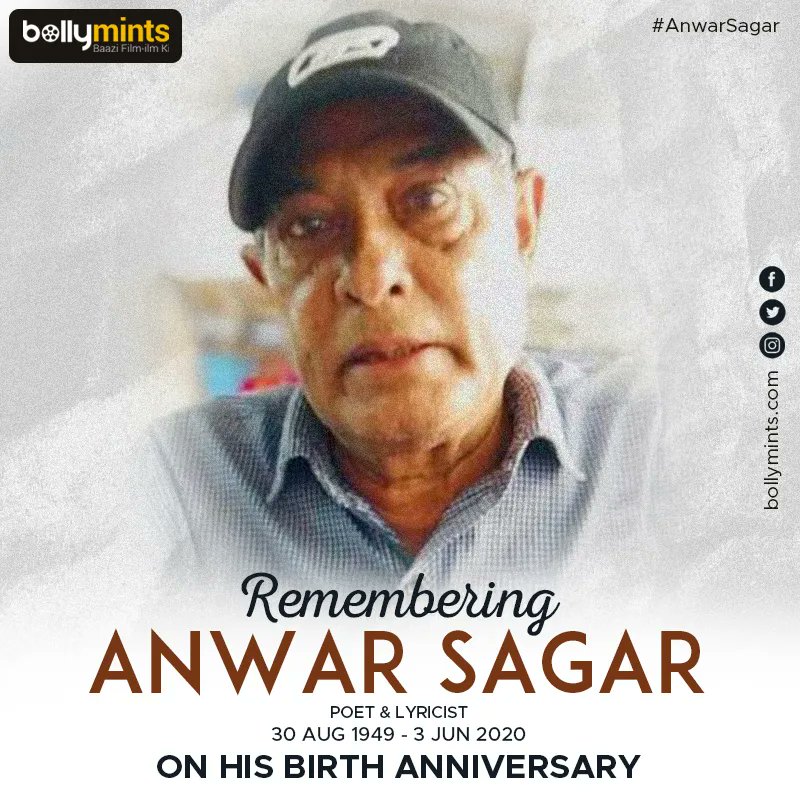 Remembering Poet & Lyricist #AnwarSagar Ji On His #BirthAnniversary !