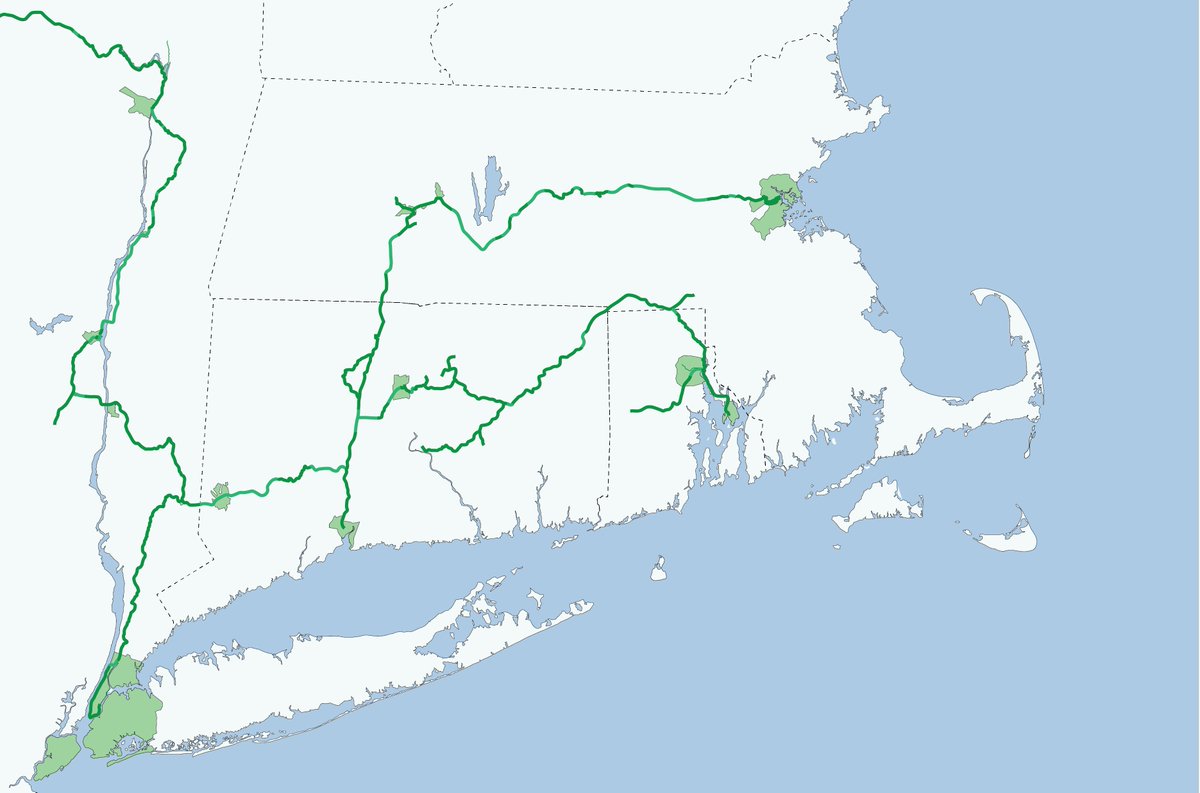 🧵(1/10) I don't think many North-easterners know how close we are to completing a life-changing piece of cycling infrastructure. But once I found out, it completely captured my imagination. So I had to map it out and make this thread to share what I've learned.