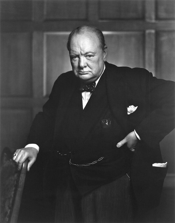 #OnThisDay in 1965 Sir Winston Churchill died. He was the First Lord of the Admiralty in two world wars and arguably the greatest British Prime Minister ever.    He said. 

“We sleep safely at night because rough men stand ready to visit violence on those who would harm us.”