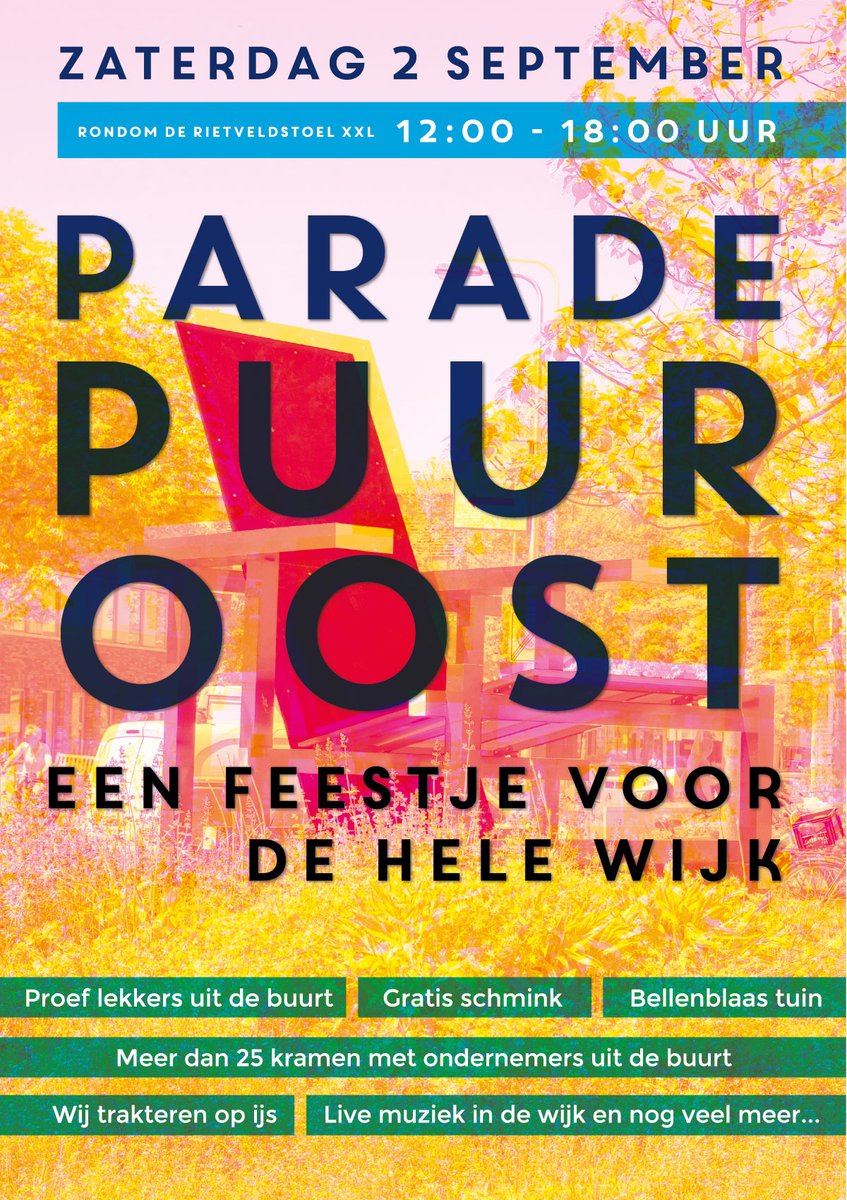 Aanstaande zaterdag in Oost! 🎈🎈