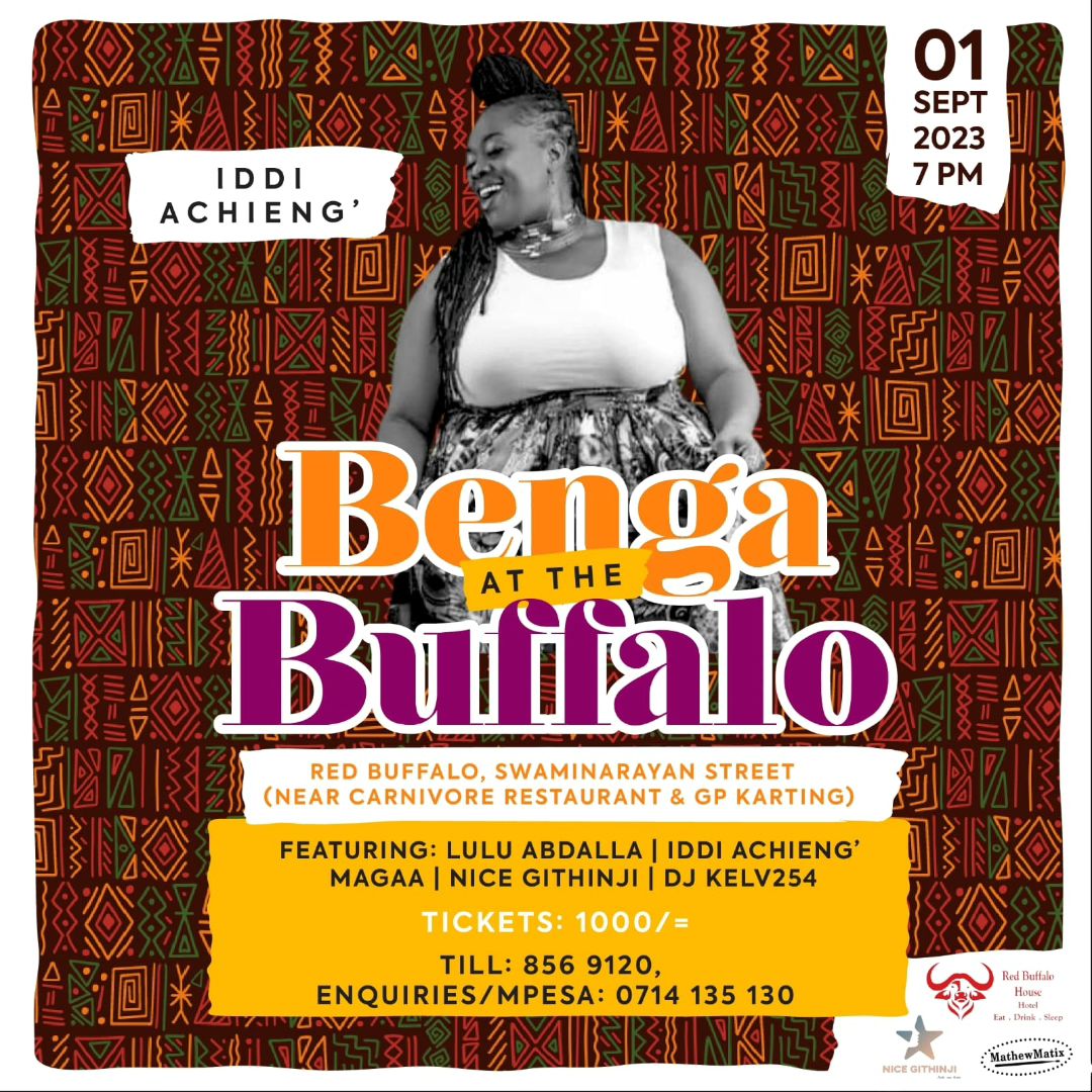 anyikopr's tweet photo. Kenyan Afro Fusion musicians @MagaaFella @iddiachieng and Said Abdala are gearing up to start off September with a bang, headlining an upcoming show - 'Benga at the Buffalo' at Red Buffalo near  Carnivore Restaurant &amp; GP Karting.
1/4 https://t.co/5BZOysYfTh