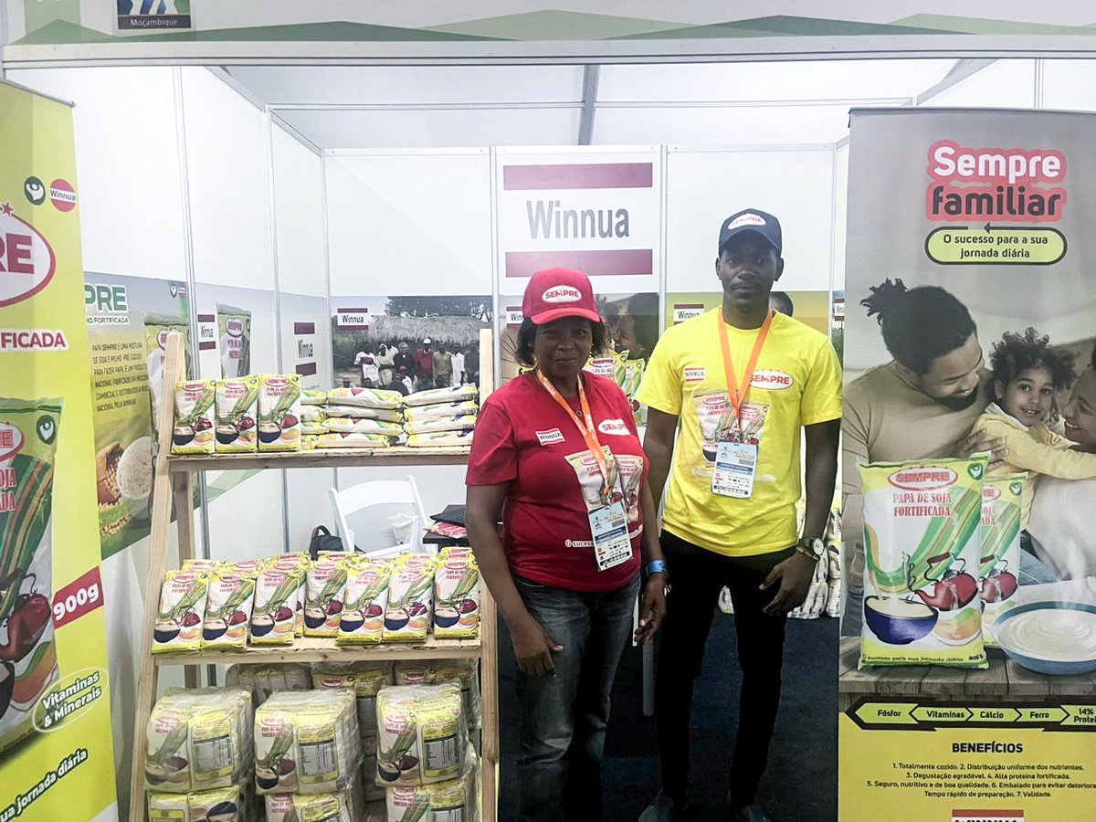We visited #Winnua, 1 of the SBNMOZ member, which is also exhibiting its products at this fair. 

"As members, our company has benefited greatly from the several technical assistances promoted by SBNMOZ." Elisabete. 

Come &amp; visit us at the <a href="/CTA__Official/">CTA Official</a> stand.  <a href="/NLinMozambique/">NL Embassy in Maputo</a>