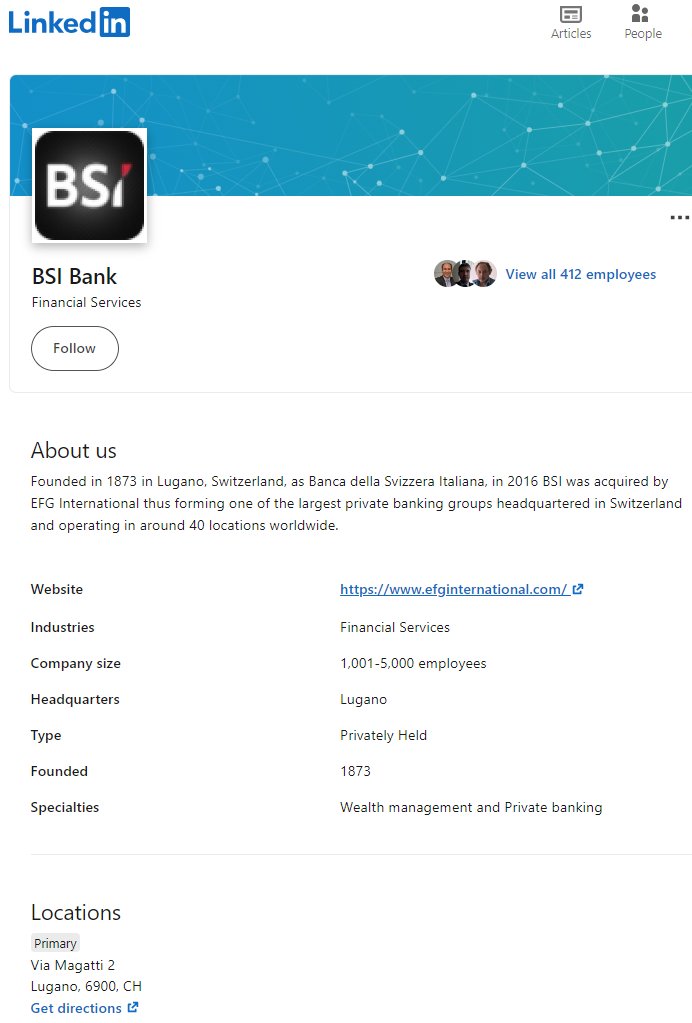 ParrotCapital's tweet photo. #BSIBank was acquired by #EFGInternational making a mega-group of private Swiss banking. There's high turnover at the bank and another 🚩 is that #StandardChartered and Compliance don't mix, yet that hasn't stopped #Coinbase $COIN from getting cozy with known sanctions violators. https://t.co/qlnDOXsl3d