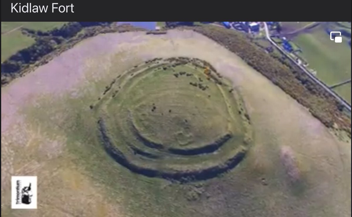 silverhills64's tweet photo. Staying in Lothian area, Kidlaw #Hillfort (standing at 279m) is a partial #bivallate partial #multivallate complex fort, having 4 #ramparts 3 #ditches evidence of #palisades and later #homesteads credit to @TrimontiumTrust for picture.
#HillfortsWednesday https://t.co/CtCwFOXUrH