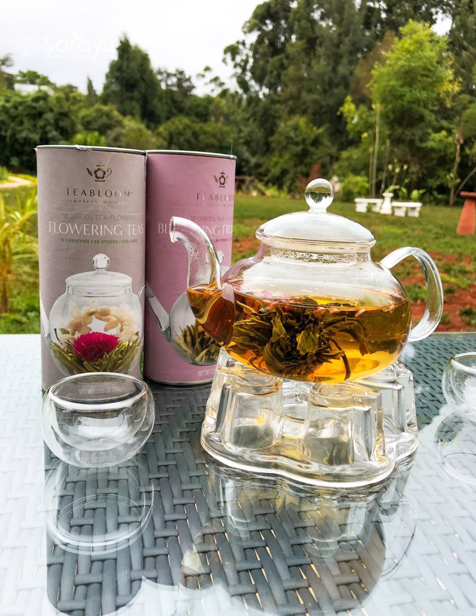 Brewing Vitality, One Petal at a Time. 

Elevate your wellness with the natural goodness of Blooming Tea. Experience the art of health unfold as you sip on a floral masterpiece. 

#SarayuWellness #BloomingTeaKenya #SarayuJuiceBar