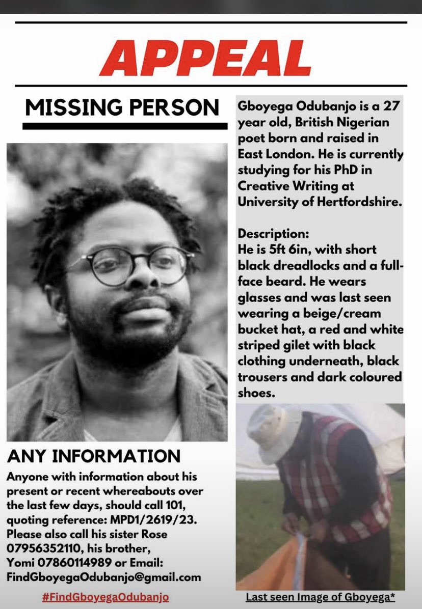 My friend’s brother is missing. Please share and pray for his safe return 🙏🏾